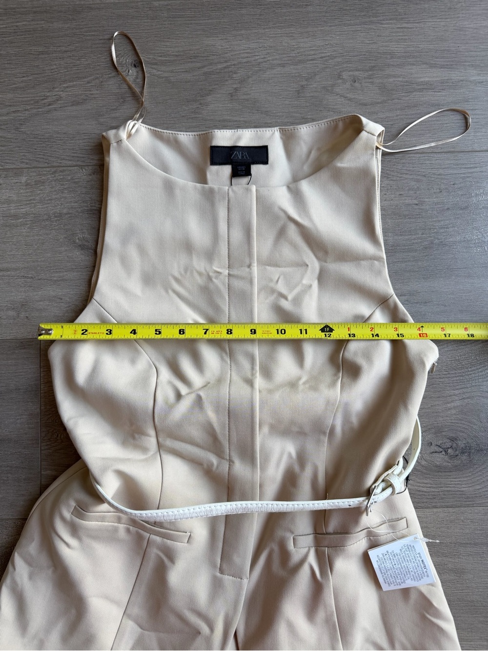 NWT Zara belted mini dress - size large - Picture 3 of 4